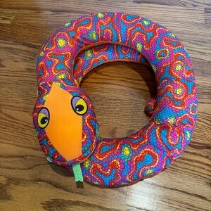 Vintage 1991 Playskool Wily Willy the Wiggler Plush Rattlesnake Puppet